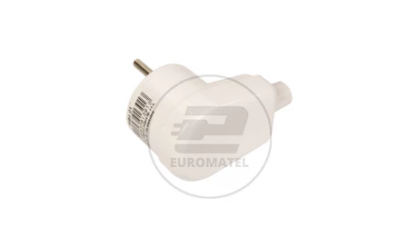 Wtyczka z uziemieniem 10A WB-4 biała WB401