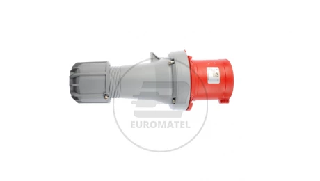 Wtyczka przenośna 63A 5P 400V czerwona IP44 POWER TWIST 0351-6