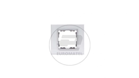 Simon 82 Ramka pojedyncza kamień srebro/ ramka pośrednia aluminium mat 82917-62
