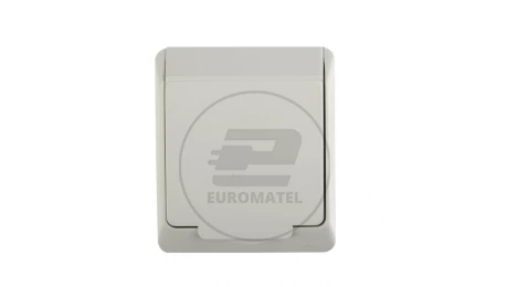 Hermes Gniazdo hermetyczne pojedyncze z/u 16A IP44 białe GNT 0321-02