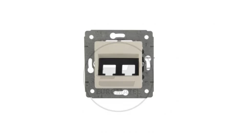 CARIVA Gniazdo teleinformatyczne RJ11 RJ45 kat.6 białe UTP 773640