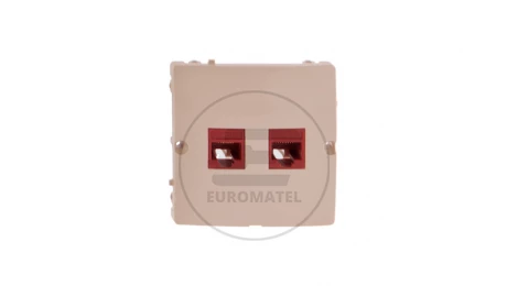 Simon Basic Gniazdo komputerowe podwójne 2xRJ45 kat.5e beżowe BMF52.02/12