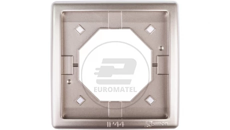 Simon Basic Standard Ramka bryzgoszczelna pojedyncza IP44 z uszczelką satynowa BMR1B/29
