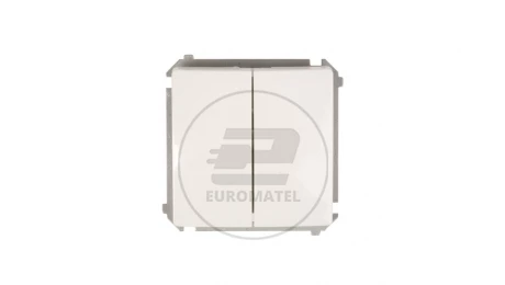 Simon Basic Przycisk podwójny biały BMP2.01/11