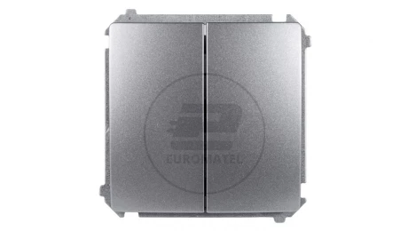 Simon Basic Łącznik schodowy podwójny stal inox BMW6/2.01/21