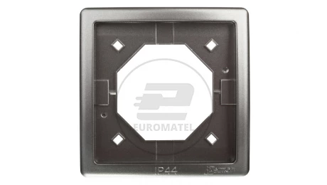 Simon Basic Standard Ramka bryzgoszczelna pojedyncza IP44 z uszczelką stal inox BMR1B/21
