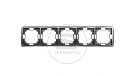 Simon Basic Standard Ramka pięciokrotna uniwersalna stal inox BMR5/21