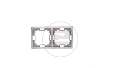 Simon Basic Standard Ramka podwójna uniwersalna stal inox BMR2/21