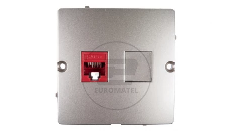 Simon Basic Gniazdo komputerowe pojedyncze RJ45 kat.5e satynowe BMF51.02/29