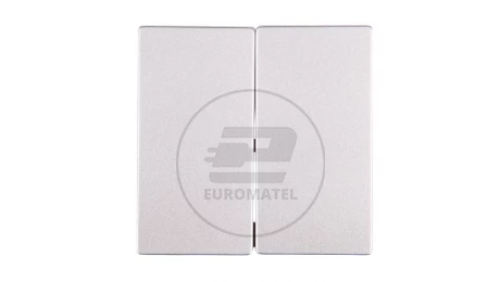 Merten System M Klawisz podwójny aluminium MTN433560