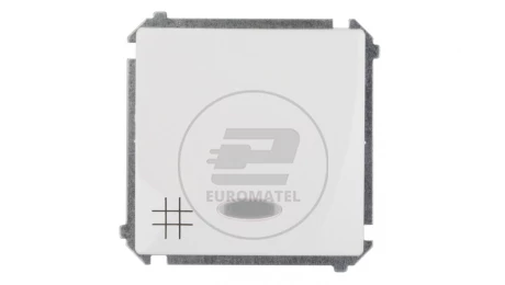 Simon Basic Łącznik krzyżowy z podświetleniem biały BMW7L.01/11