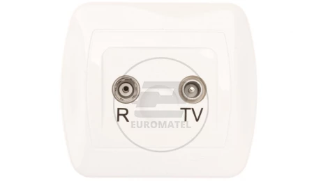 Simon Akord Gniazdo antenowe RD/TV końcowe białe AAK/11