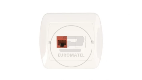 Simon Akord Gniazdo komputerowe pojedyncze RJ45 kat.5e białe AF51/11