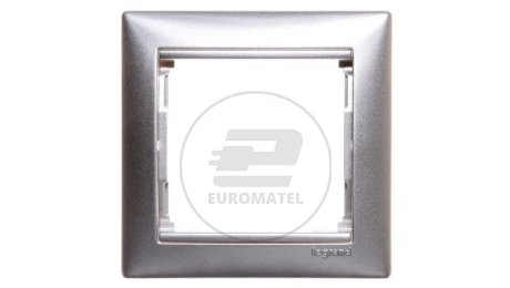 VALENA Ramka pojedyncza aluminium 770151