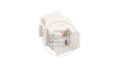 Wkład gniazda komputerowego pojedynczy RJ45 kat.6 nieekranowany MOLEX biały MRJ456