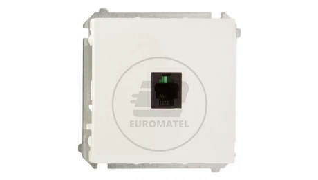 Simon Basic Gniazdo telefoniczne pojedyncze RJ11 białe BMTU.01/11