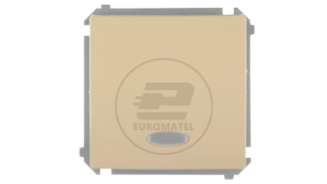 Simon Basic Łącznik jednobiegunowy z podświetleniem beżowy BMW1L.01/12