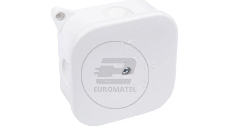 Puszka n/t hermetyczna pusta 85x85x40mm IP42 bez wkładu biała PO 75p 83011006