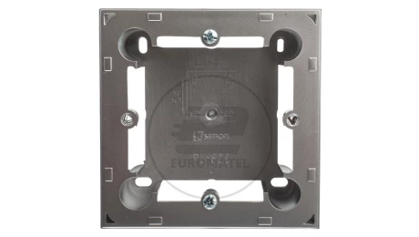 Simon Classic Puszka natynkowa pojedyncza płytka aluminium metalizowane MPN1/26