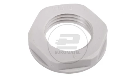 Nakrętka poliamidowa PG9 jasnoszara N 9/H E03DK-02010100201 /100szt./