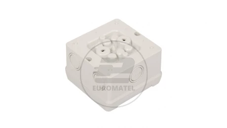 Puszka odgałęźna z zaciskami 5-torowa do 4mm2 IP55 szara 98x98x61 D 9045 6000644