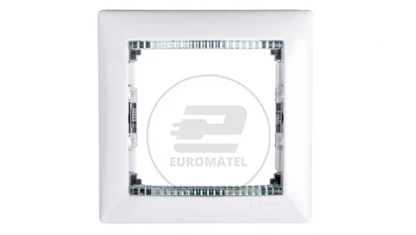 VALENA Ramka pojedyncza pozioma biała crystal 774461