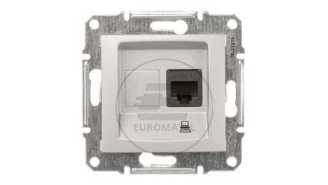 Sedna Gniazdo komputerowe pojedyncze RJ45 kat.5e UTP aluminium SDN4300160