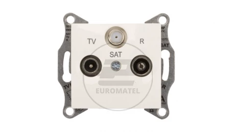Sedna Gniazdo antenowe RD/TV/SAT końcowe 1dB kremowe SDN3501323