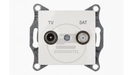 Sedna Gniazdo antenowe TV/SAT końcowe 1dB kremowe SDN3401623
