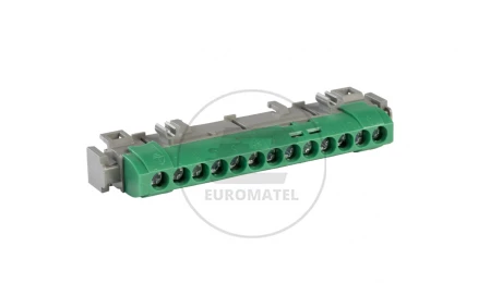 Listwa przyłączeniowa 13-otworów zielona IP2xZ13 004834