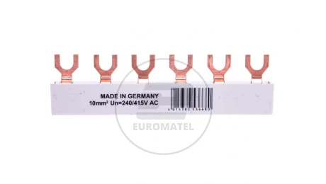 Szyna łączeniowa 3P 63A 10mm2 widełkowa (6 mod.) EVG-3PHAS/6MODUL 215640