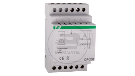 Ogranicznik przepięć D z potrójnym filtrem przeciwzakłóceniowym 2P 1kV OP-230