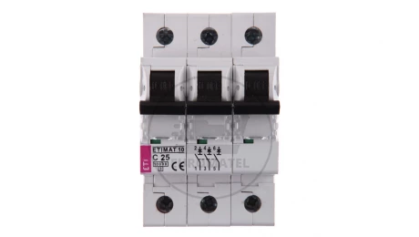Wyłącznik nadprądowy 3P C 25A 10kA AC ETIMAT10 002135718