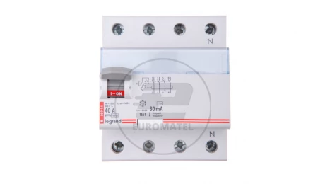 Wyłącznik różnicowoprądowy 4P 40A 0,03A typ AC P304 TX3 411708