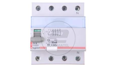 Wyłącznik różnicowoprądowy 4P 25A 0,03A typ A P304 TX3 411764
