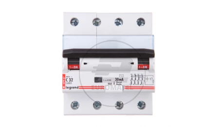Wyłącznik różnicowo-nadprądowy 4P 32A C 0,03A typ AC P314 DX3 411189