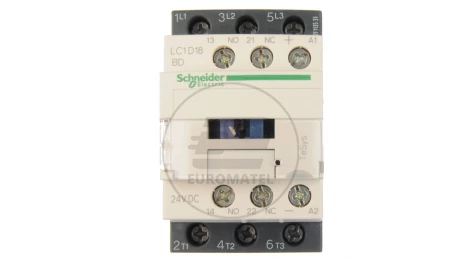 Stycznik mocy 18A 3P 24V DC 1Z 1R LC1D18BD