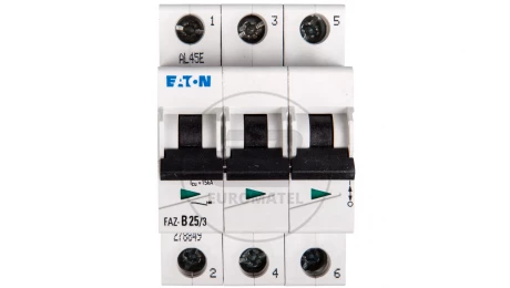 Wyłącznik nadprądowy 3P B 25A 15kA AC FAZ B25/3 278849