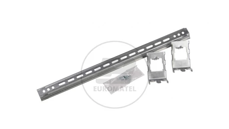 Szyna montażowa 35x15x600mm stal TH35 + zaczepy 24m regulowane 020201