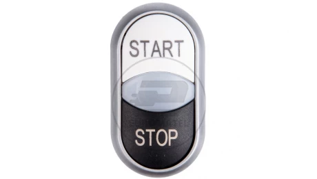 Napęd przycisku podwójny czarno/biały /START-STOP/ z podświetleniem z samopowrotem M22-DDL-WS-GB1/GB0 216708