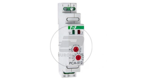 Przekaźnik czasowy 1P 10A 0,1sek-576h 12-264V AC/DC opóźnione wyłączenie PCA512UNI