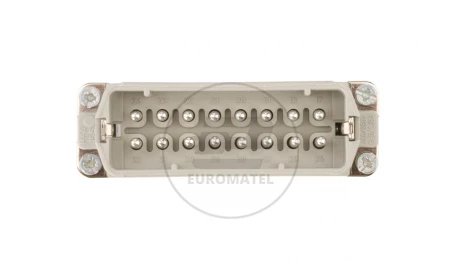 Wkład złącza 16P+PE męski 16A 250V EPIC H-A 16 SS 17-32 DR PH1 10540000
