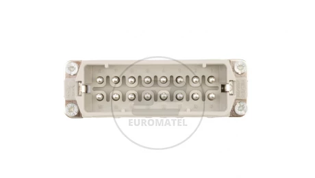 Wkład złącza 16P+PE męski 16A 250V EPIC H-A 16 SS 10530000