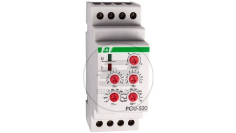 Przekaźnik czasowy 2P 8A 0,1sek-576h 24V AC/DC wielofunkcyjny PCU-520-24V