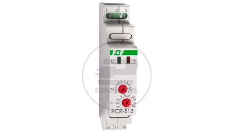 Przekaźnik czasowy 1P 10A 0,1sek-576h 12-264V AC/DC opóźnione załączenie PCR-513UNI