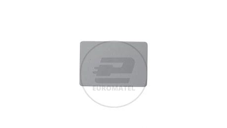 Tabliczka opisowa srebrna prostokątna 18x27mm bez nadruku M22-XST 216480 /25szt./