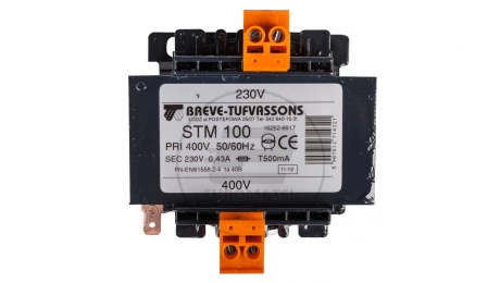 Transformator 1-fazowy STM 100VA 400/230V 16252-9917