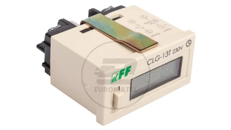 Licznik czasu pracy 110-240V AC/DC 6 znaków cyfrowy tablicowy 48x24mm CLG-13T 230V