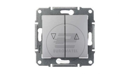 Sedna Łącznik żaluzjowy 2-biegunowy z blokadą mechaniczną 10A aluminium SDN1300360