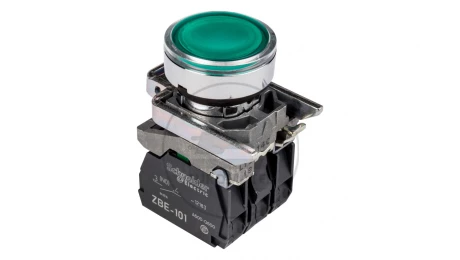 Przycisk sterowniczy 22mm zielony z samopowrotem z podświetleniem 1Z 1R XB4BW33M5